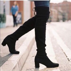 Stuart Weitzman, Hinterland, Black Suede